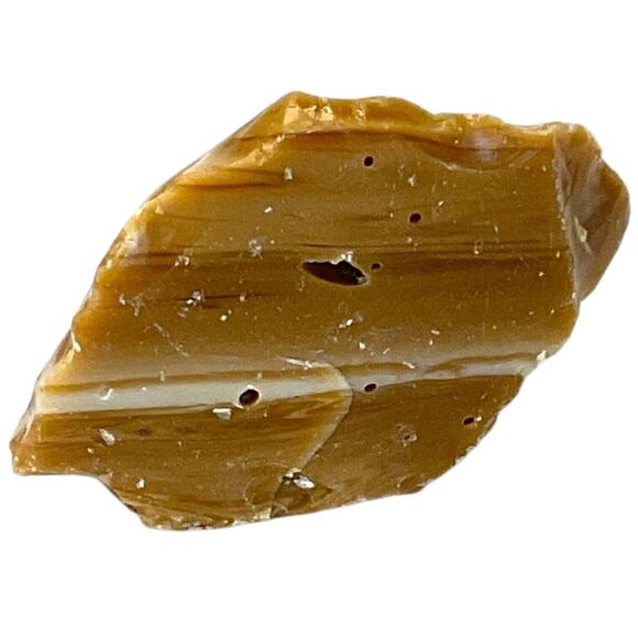 Chocolate Carmel Layered Art Glass Cullet Slag Glass #5L22 - Picture 3 of 6